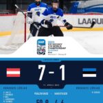 Eesti U18 noortekoondis kaotas MM-il Austriale 1:7